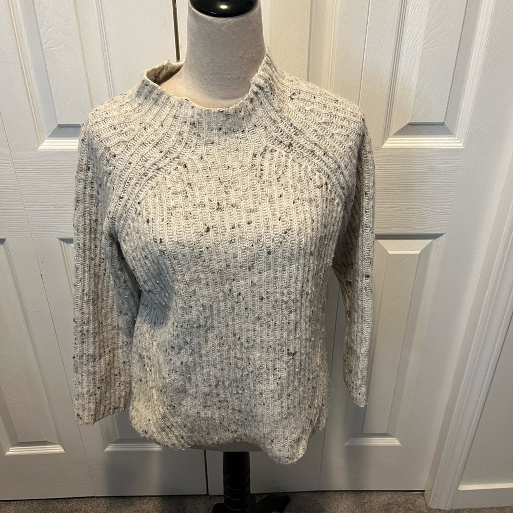 Madewell Cream Turtleneck Sweater